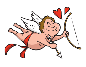 Cupidon and his bow
