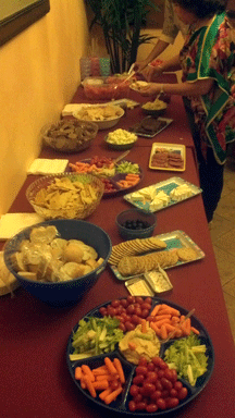 Milonga food layout